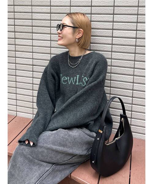 Ungrid（アングリッド） ニット セーター 「WEB限定」ロゴルーズニット