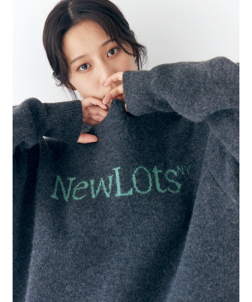 Ungrid - Ungrid ロゴルーズニット 新品タグ付き Ungrid ニット 「WEB限定」ロゴルーズニット レディース