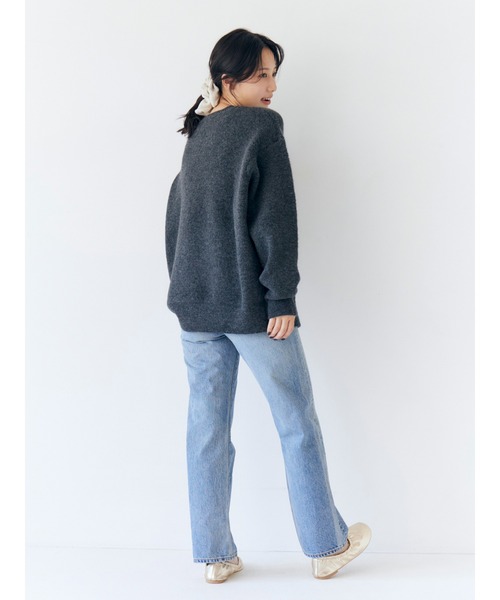 Ungrid - Ungrid ロゴルーズニット 新品タグ付き Ungrid ニット 「WEB限定」ロゴルーズニット レディース