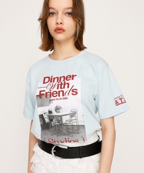 tシャツ PHOTO PRINT T/SH フォト プリント Tシャツ 半袖 夏服 レディース