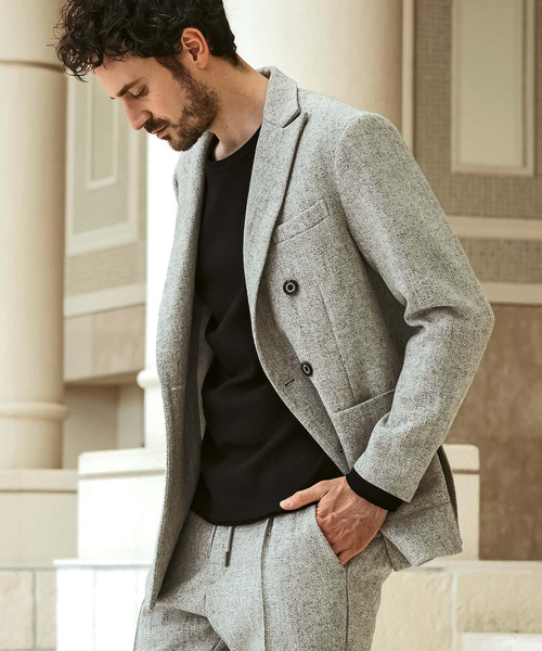 1PIU1UGUALE3 RELAX 」 テーラードジャケット M ホワイト メンズ