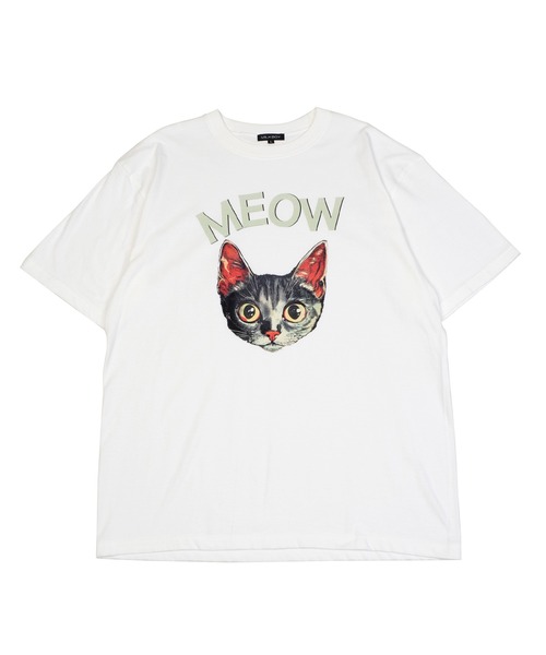 MILKBOY CAT ねこ Tシャツ ホワイト  Mサイズ ミルクボーイ MILKBOY - ミルクボーイ MILKBOY CAT ねこ Tシャツ ホワイト Mサイズの