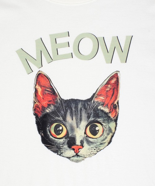 MILKBOY CAT ねこ Tシャツ ホワイト  Mサイズ ミルクボーイ MILKBOY - ミルクボーイ MILKBOY CAT ねこ Tシャツ ホワイト Mサイズの