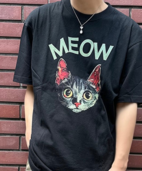 MILKBOY ねこ 猫 CAT Tシャツ XL ブラック MILKBOY（ミルクボーイ） tシャツ DARK CAT Tシャツ メンズ レディース