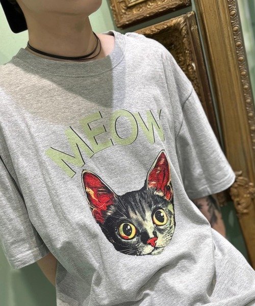 milkboy CAT ARMY 猫 ネコ キャット Tシャツ ビッグシルエット MILKBOY（ミルクボーイ） tシャツ MEOW CAT Tシャツ メンズ レディース