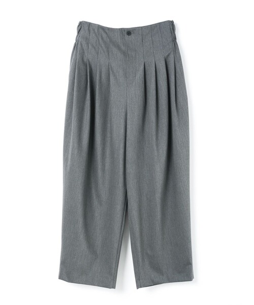 mizuiroind パンツ mizuiro ind ハイウエストタックパンツ