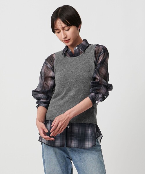 UNITED ARROWS ベスト ジレ アメリカンスリーブ ニット