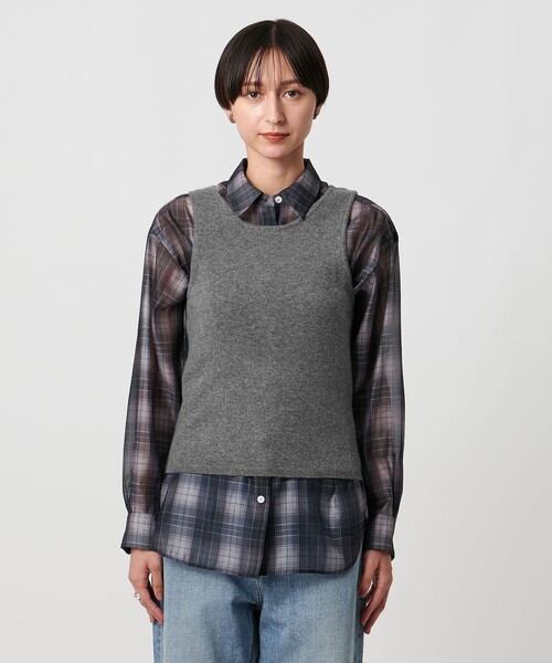 a*z様 BEAUTY&YOUTH UNITED ARROWS ニットベスト UNITED ARROWS ベスト ジレ アメリカンスリーブ ニット
