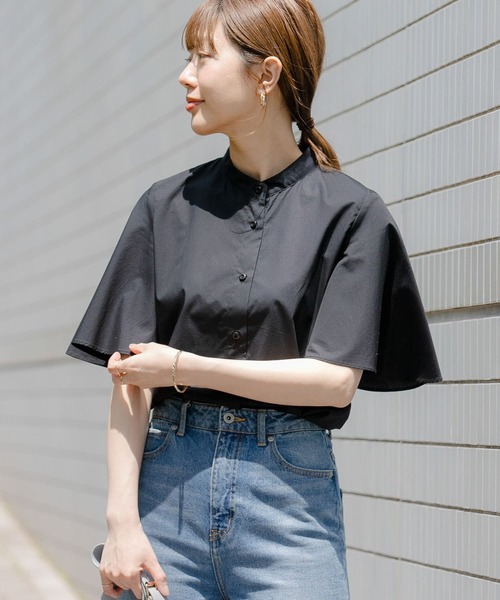 「URBAN RESEARCH Sonny Label」 半袖ブラウス FREE ブルー レディース_画像4