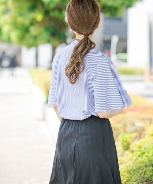 「URBAN RESEARCH Sonny Label」 半袖ブラウス FREE ブルー レディース_画像6