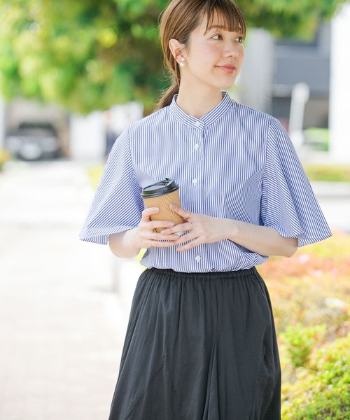 「URBAN RESEARCH Sonny Label」 半袖ブラウス FREE ブルー レディース_画像8