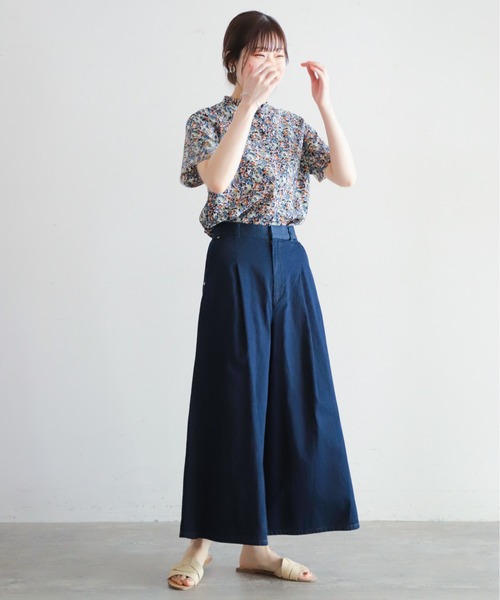 「NOMBRE IMPAIR」 半袖シャツ FREE ブルー レディース_画像6