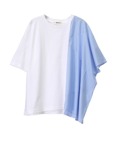 「ZUCCa」 半袖カットソー M size ネイビー レディース_画像4