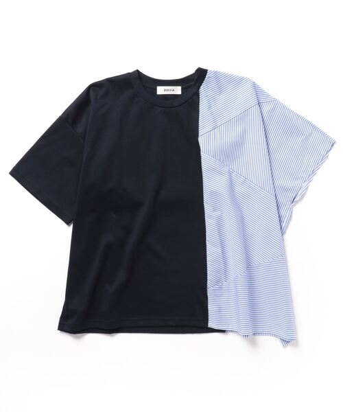 「ZUCCa」 半袖カットソー M size ネイビー レディース_画像5