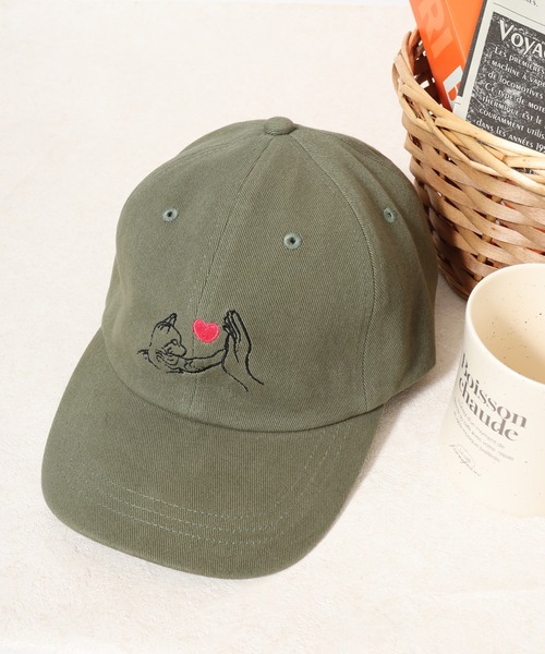 Ruben キャップ 帽子 レディース RUBEN CAT LOVE TOUCH 犬猫タッチ刺繍