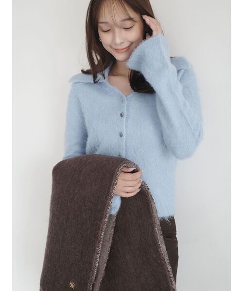 LAGUNAMOON（ラグナムーン） カーディガン ヘアリーカラーカーデニット