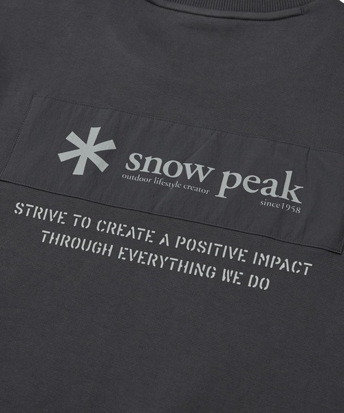 snow peak（スノーピーク） トレーナー スウェット Snow Peak / Woven