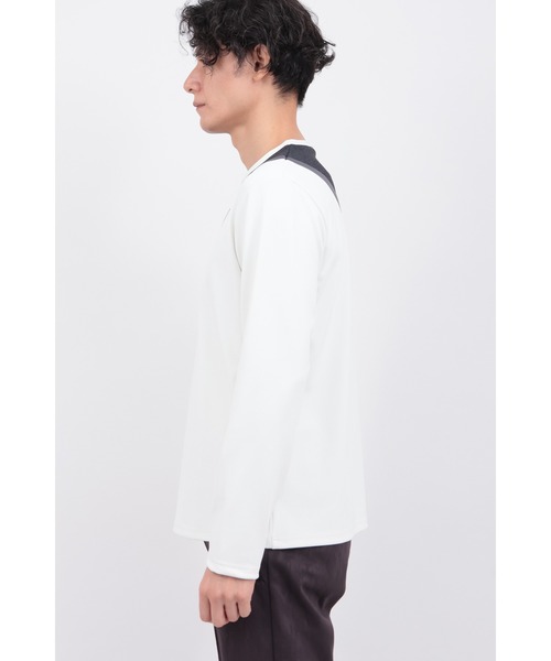 tシャツ ハウンドトゥースモザイクカットソー メンズ_4