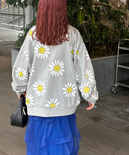 「HELLO.SANFRANCISCO」 スウェットカットソー ONE SIZE ブルー レディース_画像5