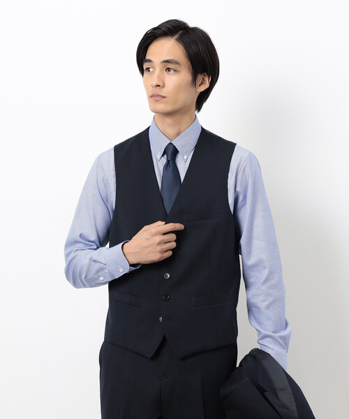 COMME CA MEN スーツベスト　Lサイズ COMME CA ISM（コムサイズム） セレモニースーツ スーツ ベスト