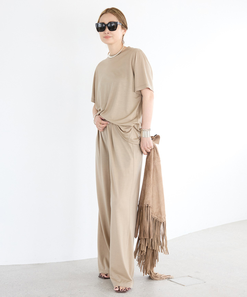 deuxieme classe beauty パンツ 36 新品 Deuxieme Classe（ドゥーズィエムクラス） イージーパンツ 36 ボルドー