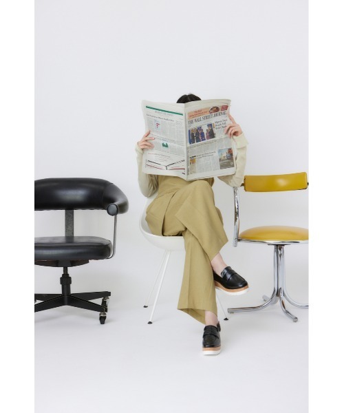 「STACCATO」 フラットサンダル 23cm ブラック レディース_画像4
