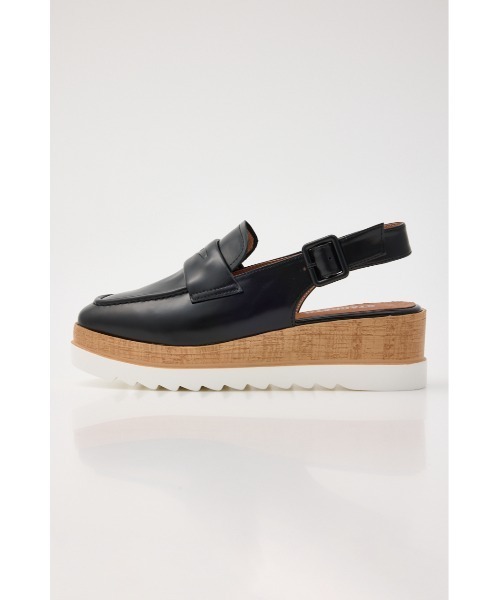 「STACCATO」 フラットサンダル 23cm ブラック レディース_画像6