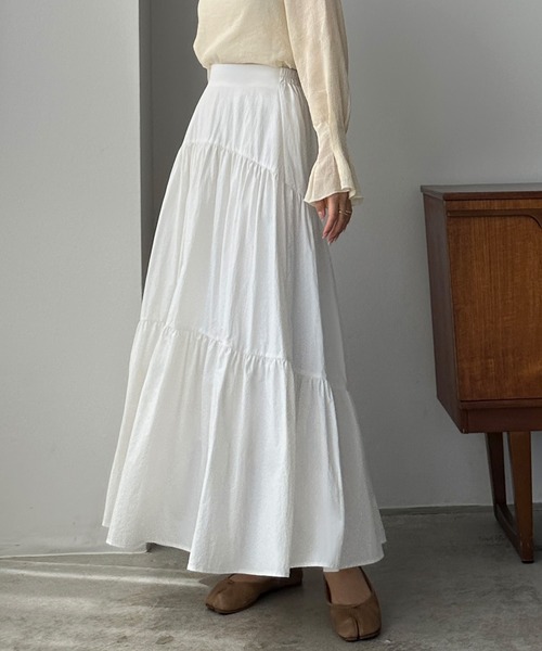 「Louere」 フレアスカート X-LARGE ホワイト レディース_画像5