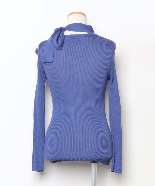 「lilLilly」 長袖ニット FREE ブルー レディース_画像2