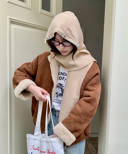 BURNER（バーナー） ニット帽 ニットキャップ 「CHI SELECT」ビジュー