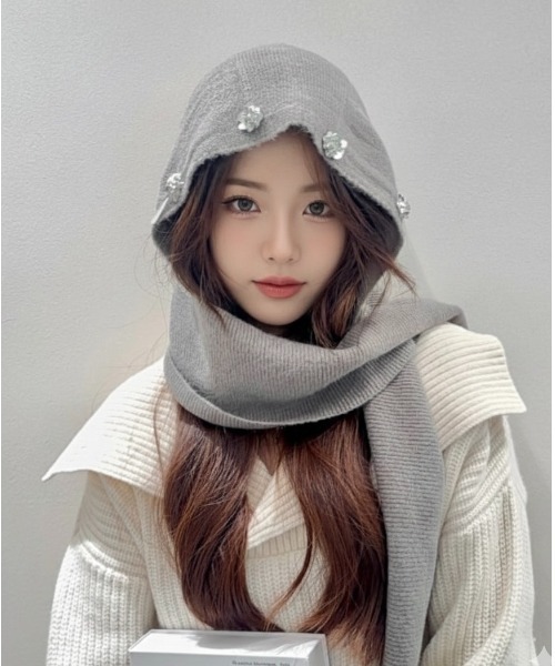 BURNER（バーナー） ニット帽 ニットキャップ 「CHI SELECT」ビジュー