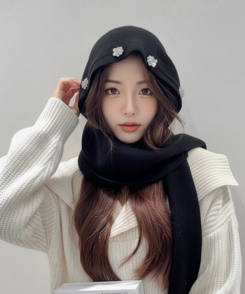 BURNER（バーナー） ニット帽 ニットキャップ 「CHI SELECT」ビジュー