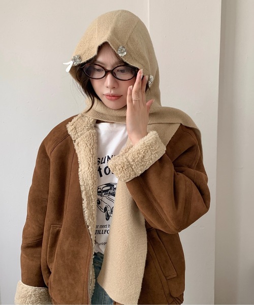 BURNER（バーナー） ニット帽 ニットキャップ 「CHI SELECT」ビジュー