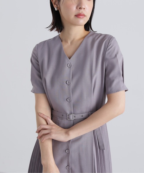 「NATURAL BEAUTY BASIC」 半袖ワンピース MEDIUM ピンク レディース_画像9