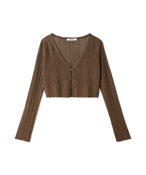 SNIDEL（スナイデル） カーディガン 0 ダークブラウン レディース