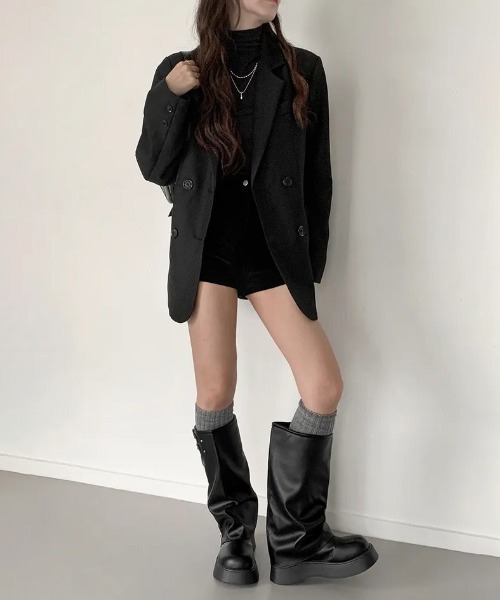 gossip!ロサンゼルス ブーツ Y2K ヴィンテージロングカバーブーツ