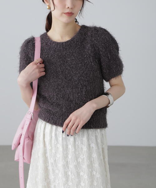 「FREE'S MART」 半袖ニット FREE ホワイト レディース_画像5