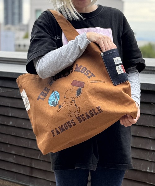 SNOOPY×OLD BETTY'S トートバッグ スヌーピー「SNOOPY」Heavy Canvas