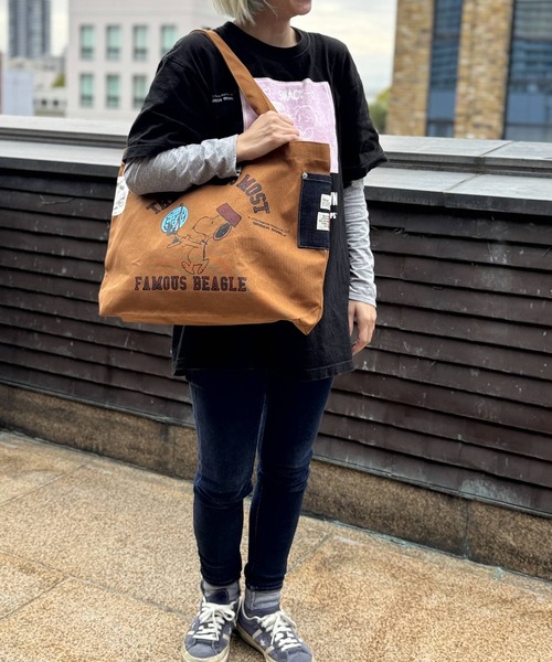 SNOOPY×OLD BETTY'S トートバッグ スヌーピー「SNOOPY」Heavy Canvas