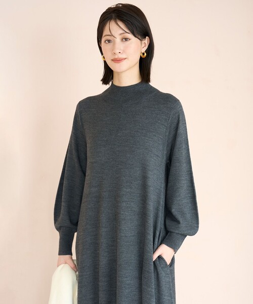 UNFILO XL ニットワンピース 黒 セール】 マイビューティニット ワンピース （ミニ丈・ひざ丈