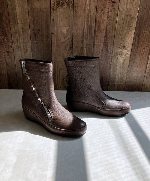 「Hina Day Green」 ショートブーツ 22.5cm ブラウン レディース_画像5