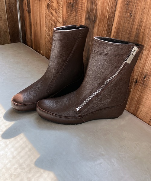 「Hina Day Green」 ショートブーツ 22.5cm ブラウン レディース_画像6