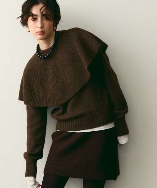 Trish（トリッシュ） ニット セーター ケープセット2WAYニット