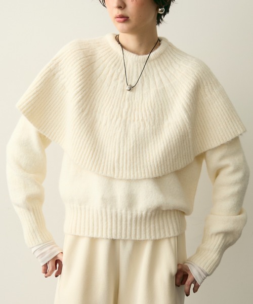 Trish（トリッシュ） ニット セーター ケープセット2WAYニット