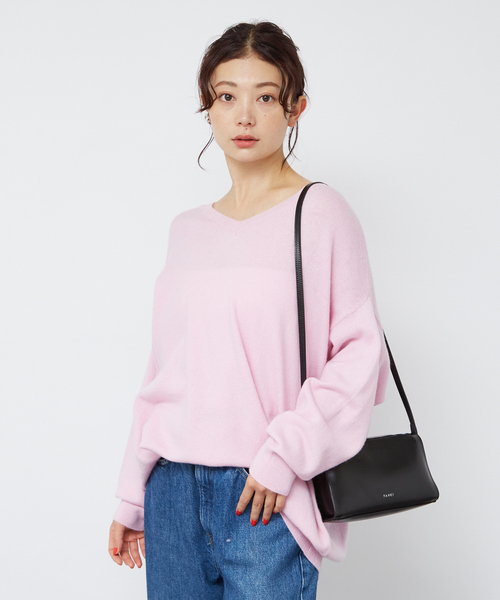 「Rouge vif」 長袖ニット フリー ピンク レディース_画像4