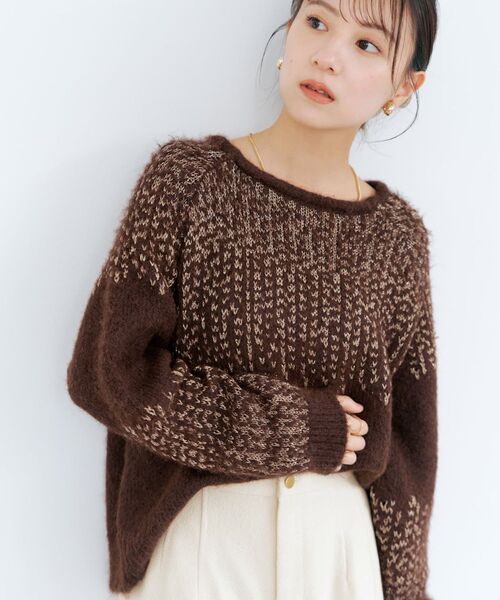 COHINA コヒナ 【YUNA SANTA】イルミネーションニット ニット セーター 「YUNA SANTA」イルミネーションニット 「低身長