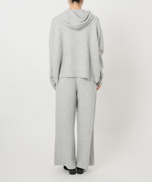 SLOBE IENA☆Ｖネックニットトップス×ニットワイドパンツ　セットアップ SLOBE IENA（スローブイエナ） パンツ 「セットアップ対応可」エアリー
