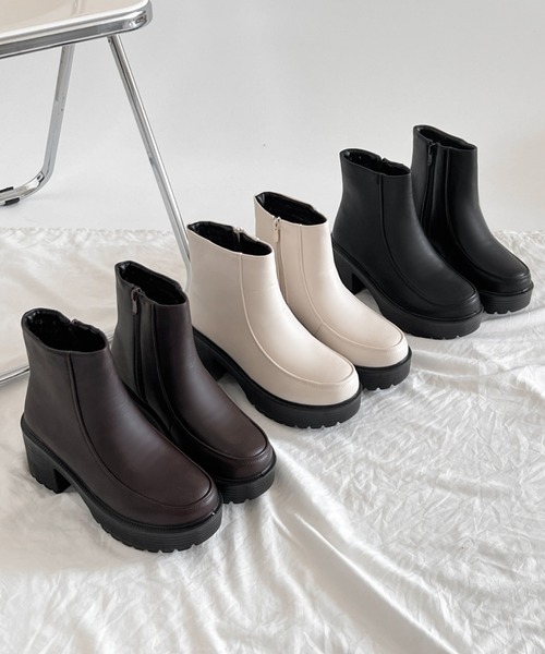 「Shoes in Closet」 ショートブーツ M ダークブラウン レディース_画像2