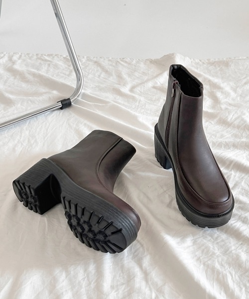 「Shoes in Closet」 ショートブーツ M ダークブラウン レディース_画像7