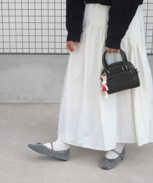 「minia」 フラットパンプス M グレー レディース_画像7